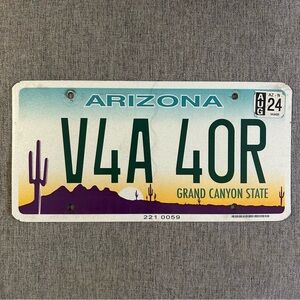 Arizona License Plate